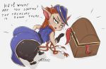 bent_over big_butt butt clothed clothing dialogue female hi_res huarbodraw huge_butt league_of_legends looking_up not_furry riot_games simple_background tentacles treasure_chest video_games white_background yordle 