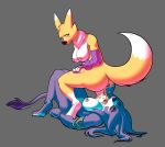  belladonna_(trials_of_mana) digimon digimon_(species) disgust disgusted_look domination duo el_brapitto facesitting fart fart_cloud fart_fetish fart_in_mouth female female/female female_domination male renamon trials_of_mana 