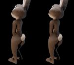  absurd_res anthro butt chickenass disney female fur hi_res judy_hopps nude rear_view solo zootopia 