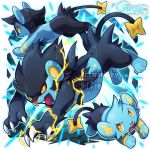  ambiguous_gender angry attack blitzdrachin claws conditional_dnp electricity evolutionary_family fangs felid feline feral fluffy invalid_tag luxio luxray mammal mane nintendo open_mouth paws pok&eacute;mon pok&eacute;mon_(species) shinx thunder video_games watermark yellow_eyes 