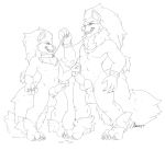 anthro arcanine balls big_balls big_feet big_penis bodily_fluids canid canine collar cum difference dripping duo faust feet genital_fluids genitals grin hi_res invalid_tag knot larger_male leaking male male/male mammal muscular narusewolf nintendo nude pack paws penis pok&eacute;mon pok&eacute;mon_(species) size size_difference smaller_male smile transformation video_games 
