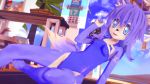  16:9 anthro blue_body blue_eyes canid canine clothed clothing cosplay fox fur fusionxglave genderbending girly hair hi_res krystal looking_at_viewer male mammal nintendo one-piece_swimsuit solo star_fox swimwear video_games widescreen 