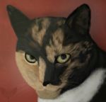  deanwolfwood digital_media_(artwork) domestic_cat felid feline felis female feral hi_res mammal painted portrait solo 