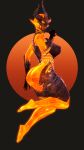 3d_(artwork) 5_fingers 5_toes 9:16 armor barefoot big_breasts big_butt breasts butt chest_armor daedra digital_media_(artwork) elemental_creature elemental_humanoid exposed_butt feet female fingers fire fire_body fire_creature flame_atronach headgear helmet hi_res humanoid leg_armor long_ears looking_at_viewer microsoft not_furry orange_body pinup pointy_ears pose simple_background solo source_filmmaker_(artwork) the_elder_scrolls thevestige thick_thighs toes