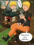  3:4 blonde_hair clothing comic dialogue digital_media_(artwork) english_text forest hair human male mammal naruto naruto_uzumaki not_furry prince-vulpine solo text tree 