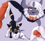  absol absurd_res all_fours bodily_fluids cum cum_inside doggystyle duo eeveelution ejaculation fellatio female feral from_behind_position genital_fluids hi_res hybrid laserkitten male male/female multiple_images nintendo oral penile pok&eacute;mon pok&eacute;mon_(species) sex umbreon video_games 