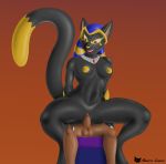  amara_lemur anthro anthro_penetrated balls black_body black_fur breasts conditional_dnp domestic_cat domination duo egyptian_mythology faceless_male felid feline felis female female_domination female_on_top female_penetrated fur genitals hi_res human human_on_anthro human_penetrating human_penetrating_anthro interspecies jewelry larger_female male male/female male_penetrating male_penetrating_female mammal middle_eastern_mythology mythology nipple_piercing nipples on_top penetration penis piercing pussy size_difference smaller_male straddling vaginal vaginal_penetration 