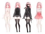  bra character_design dress gun pantsu tandohark thighhighs 