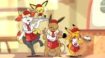 &lt;3_tail 16:9 2020 3_toes 4_fingers anthro baby_pok&eacute;mon bangs braixen breast_size_difference breasts brit_(joaoppereiraus) brown_body brown_fur cake cleft_tail clothed clothing cosplay_pikachu_(character) digital_media_(artwork) dipstick_ears dipstick_tail eevee eve_(joaoppereiraus) eyes_closed female fingers food fur group hair hair_over_eye hat headgear headwear hi_res holding_cup holding_food holding_object inner_ear_fluff inside joaoppereiraus kanna_(joaoppereiraus) leroy_(joaoppereiraus) male multicolored_body multicolored_ears multicolored_fur multicolored_tail neck_tuft nintendo one_eye_closed one_eye_obstructed open_mouth open_smile pen pichu pikachu pok&eacute;mon pok&eacute;mon_(species) pokemon_cafe_mix shirt signature smile toes topwear tray tuft uniform video_games wallpaper widescreen wink yellow_body yellow_fur 