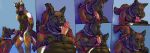  abs absurd_res anthro anthro_on_anthro anthro_penetrated anthro_penetrating anthro_penetrating_anthro black_body black_fur canid canine canis comic domestic_dog fellatio fur german_shepherd herding_dog hi_res knotting male male/male male_penetrated male_penetrating male_penetrating_male mammal marjani open_mouth oral oral_knotting pastoral_dog penetration penile sex smile teeth tongue wolf 