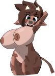  alpha_channel anthro big_breasts bovid bovine breasts brown_body brown_skin butt cattle fan_character female hi_res huge_breasts mammal mrschllyay ruby_big_heart solo 