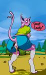  anthro bodily_fluids crying eeveelution embarrassed espeon fan_character feces female female/female genital_fluids nintendo outside peeing pok&eacute;mon pok&eacute;mon_(species) scat tears urine video_games zloth 