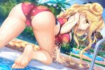  ass bikini cameltoe date_a_live feet swimsuits tagme tsubasaki wet 