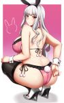  ass bikini bunny_girl heels oogatazin shijou_takane swimsuits the_idolm@ster thighhighs 