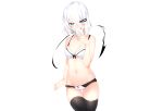  aliasing aqua_eyes blush bra breasts camera cleavage magic original otokuyou panties phone ringo-chan_(otokuyou) short_hair thighhighs underwear white white_hair 