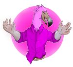  absurd_res alpha_channel anthro avian bird flamingo hi_res male maxd solo 