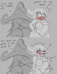  &lt;3 abdominal_bulge ahegao big_butt blush butt clothed clothing comic dialogue duo english_text female female_penetrated hi_res huarbodraw league_of_legends looking_pleasured lulu_(lol) masturbation not_furry penetration riot_games sex_toy spot_color text thong tristana_(lol) underwear vibrator video_games yordle 