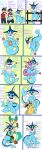 2024 absurd_res after_transformation ambiguous_gender anthro anthro_to_human artist_name bestiality biped black_sclera blue_body blue_border blue_eyes blue_hair blue_nose blush bodily_fluids border butt butt_expansion collar collar_only colored comic countershade_crotch cross-popping_vein crossgender cunnilingus dialogue digitigrade duo ear_frill eeveelution electronics english_text expansion fangs female female_anthro fence feral fin flustered frill_(anatomy) gender_transformation generation_1_pokemon generation_4_pokemon genitals gloves_(marking) greeting hair handpaw head_crest head_frill heterochromatic_scleras hi_res high-angle_view human human_on_feral interspecies jolteon leafeon leg_markings legs_up looking_down_at_self lying male male/female mammal markings max_(pomiart) mid_transformation motion_lines mtf_crossgender mtf_transformation multiple_images multiple_scenes navel neck_frill nintendo nude offscreen_male on_back on_ground open_mouth oral pawpads paws phone pink_pawpads pokeball pokeball_collar pokemon pokemon_(species) pomiart profanity purple_eyes purple_sclera pussy semi-anthro sex shiny_pokemon simple_background socks_(marking) solo species_transformation spread_legs spreading standing suds sweat tail tail_fin teeth text tongue tongue_out transformation vaginal vaporeon vine_in_pussy