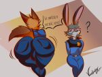 absurd_res anal_request annoyed anthro anus ass_up bent_over big_butt bikini bikini_bottom bikini_thong butt canid canine clothed clothing crossdressing dialogue disney duo female femboy fox glistening glistening_body glistening_eyes hi_res imminent_facesitting imminent_oral imminent_rimming judy_hopps lagomorph leporid looking_back male male/female mammal nick_wilde police presenting presenting_anus presenting_balls presenting_hindquarters question_mark rabbit raised_hips raised_tail requesting sex_request shaking shaking_butt size_difference skimpy speech_bubble spread_butt spreading swimwear tail teasing thong two-piece_swimsuit underwear uniform ventusky wide_hips zootopia