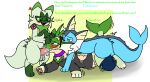2024 ambiguous_gender anthro anthro_on_feral artist_logo artist_name bestiality biped blue_body blue_eyes blue_markings blush bodily_fluids clothed clothing collar colored cum cum_in_mouth cum_inside dialogue dipstick_ears dorsal_frill ear_frill ear_markings eeveelution english_text erection facial_markings fellatio feral feral_on_feral frill_(anatomy) fur fur_growth generation_1_pokemon generation_9_pokemon genital_fluids genitals green_body green_ear_tips green_eyes green_fur green_markings group group_sex growth head_crest head_frill head_markings hi_res human_to_feral humping hybrid leg_markings logo lying male male/ambiguous markings mask_(marking) mid_transformation motion_lines multicolored_ears neck_frill nintendo nude on_front open_mouth open_smile oral pawpads paws penile penis pink_pawpads pokemon pokemon_(species) pomiart quadruped sex smile snout socks_(marking) species_transformation sprigatito standing tail tail_frill tail_growth tail_motion text threesome torn_clothing transformation transformation_through_sex trio vaporeon