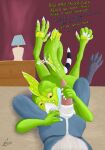 absurd_res animal_genitalia anthro avian ball_fondling ball_sniffing balls bird blue_jay bodily_fluids cassidy_(theburdbard) corvid cum cumshot digital_media_(artwork) duo ejaculation erection feet fondling genital_fluids genitals greenwing_(character) hi_res incest_(lore) jay_(bird) lizard male male/male musk new_world_jay nude oral orgasm oscine passerine penis reptile scalie sex sheath sheath_fondling sibling_(lore) sniffing text theburdbard toes