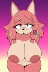 anthro big_breasts blush breasts canid canine canis conductor&#039;s_wife_(sonic) female genyacero hi_res looking_at_viewer mammal nipples nude sega slightly_chubby solo sonic_the_hedgehog_(series) the_murder_of_sonic_the_hedgehog wolf yellow_eyes
