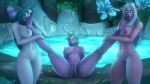  16:9 3d_(artwork) big_breasts blizzard_entertainment breasts digital_media_(artwork) elf female female/female foot_fetish foot_lick foot_play genitals hi_res humanoid humanoid_on_humanoid humanoid_pointy_ears licking night_elf nipples noname55 not_furry nude presenting presenting_pussy pussy source_filmmaker spread_legs spread_pussy spreading tongue tongue_out tyrande_whisperwind video_games warcraft widescreen 