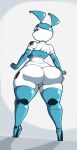  big_butt bottomless breasts butt clothed clothing female footwear genitals hi_res high_heels huge_butt jenny_wakeman looking_back machine my_life_as_a_teenage_robot nickelodeon not_furry pussy robot shoes simple_background solo white_background wide_hips zetaskully 