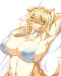  &lt;3 absurd_res anthro big_breasts bikini blush breasts canid canine canis clothing domestic_dog female fur ginko0101 hair hi_res kemono looking_at_viewer mammal solo swimwear 