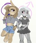  anthro brother brother_and_sister clothed clothing colored duo female gender_symbol girly hi_res kiwi_cutie lagomorph leporid male male/female mammal rabbit sibling simple_background sister symbol twins ♀ ♂ 