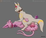  amazon_position animal_genitalia animal_penis animal_pussy balls bodily_fluids canine_penis canine_pussy collar cowgirl_position cum cum_in_pussy cum_inside cum_leaking cum_on_balls digitoxici eeveelution erection espeon fan_character female female_on_top female_penetrated feral feral_on_feral feral_penetrated feral_penetrating genital_fluids genitals grey_background half-closed_eyes hi_res hindpaw knot looking_at_another looking_down looking_pleasured looking_up lying male male/female male_on_bottom male_penetrating narrowed_eyes nintendo on_back on_bottom on_top open_mouth pawpads paws penetration penis pok&eacute;mon pok&eacute;mon_(species) pussy sex simple_background spread_legs spreading text tongue tongue_out umbreon url vaginal vaginal_penetration video_games 