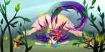  2:1 5_toes ass_up bent_over detailed_background female humanoid league_of_legends neeko_(lol) riot_games solo spread_legs spreading toes tutifruti_(artist) video_games 