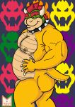  absurd_res anthro belly bowser bowser_day bowserday chubby_male dragon fatfur genitals hair hi_res kemono male mario_bros moobs muscular muscular_anthro muscular_male nintendo nude overweight overweight_anthro overweight_male penis red_panda_mirr reptile scalie solo spikes turtle video_games 