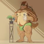  1:1 2020 absurd_res anthro belly bowser bowser_day bulge clothing cup hi_res koopa male mario_bros minedoo moobs nintendo nipples overweight overweight_anthro overweight_male scalie solo underwear video_games 