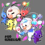  1:1 2018 alien alph_(pikmin) ambiguous_gender blue_pikmin elemental_creature english_text flora_fauna flower group hair humanoid humanoid_pointy_ears low_res male nintendo not_furry olimar pikmin pikmin_(species) plant purple_pikmin quas-quas red_pikmin signature simple_background spacesuit text video_games white_pikmin yellow_pikmin 