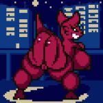1:1 animated anthro anus ass_clapping back_boob big_breasts big_butt breasts butt digital_media_(artwork) female genitals glistening glistening_body iloveslutyshortstax looking_at_viewer looking_back night nipples nude pixel_(artwork) pixel_animation puffy_anus rain_world red_body sarasul_(smolreapy) short_playtime slugcat smile solo tail twerking videocult vulva