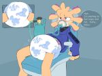 abdl abuniverse amphibian anesthesia anthro asphyxiation axol axolotl big_diaper bodily_fluids breath_play clothing dental_chair dentist dialogue diaper diaper_fetish dillonagee dinorawrz dinorawrz_(diaper) drooling drugged english_text eye_roll gas_mask glitch_productions hoodie hospital laughing_gas male marine mask medical medical_instrument mole_salamander nitrous oxygen_mask oxygen_tank salamander saliva scientific_instrument smg4 smg4_(character) solo speech_bubble substance_intoxication text topwear