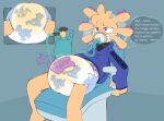 abdl abuniverse amphibian anesthesia anthro asphyxiation axol axolotl big_diaper bodily_fluids breath_play clothing dental_chair dentist dialogue diaper diaper_fetish diaper_masturbation diaper_squish dillonagee dinorawrz dinorawrz_(diaper) disembodied_hand drooling drugged english_text eye_roll gas_mask genital_fluids ghost_hand glitch_productions grope groping_diaper hoodie hospital laughing_gas male marine mask masturbation medical medical_instrument mole_salamander nitrous oxygen_mask oxygen_tank peeing rubbing_diaper salamander saliva scientific_instrument smg4 solo speech_bubble substance_intoxication text topwear unclean_diaper urine used_diaper wet_diaper