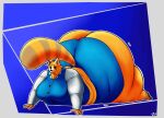aggretsuko ailurid anthro barely_contained big_breasts big_butt bottomwear breasts butt clothing female hi_res huge_breasts huge_butt huge_hips huge_thighs hyper hyper_butt hyper_hips hyper_thighs lazy_dogg0 lying mammal red_panda retsuko sanrio skirt solo thick_thighs wide_hips