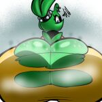 1:1 afrosoricid anthro big_butt black_body black_clothing black_fur black_topwear blue_eyes bodily_fluids bottomwear butt clothing ear_piercing eyelashes facial_markings female fur green_body green_fur head_markings huge_butt idw_publishing looking_at_viewer looking_back looking_back_at_viewer low-angle_view mammal markings neillad pants piercing rear_view sega solo sonic_the_hedgehog_(comics) sonic_the_hedgehog_(idw) sonic_the_hedgehog_(series) surge_the_tenrec sweat sweatdrop tan_body tan_fur tenrec topwear torn_bottomwear torn_clothing torn_pants wide_hips yellow_bottomwear yellow_clothing yellow_pants