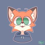 1:1 2021 aiyhav_nouneim ambiguous_gender anthro artist_logo artist_name blep brown_body brown_fur brown_nose canid canine cheek_tuft clothing dipstick_ears ear_markings eyebrows facial_tuft fox fur green_eyes grey_background grey_clothing grey_hoodie grey_topwear headshot_portrait hoodie icon inner_ear_fluff logo looking_at_viewer mammal multicolored_body multicolored_ears multicolored_fur orange_body orange_fur portrait raised_eyebrows simple_background smile solo tan_body tan_fur text tongue tongue_out topwear tuft