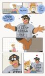 3:5 5_fingers age_difference anthro arms_out arms_outstretched belly big_belly black_body black_fur black_hair black_nose blush broken_heart brown_body brown_fur canid canine canis chuck_(p_rindustries) clothed clothing comic daddy_kink dobermann domestic_cat domestic_dog exclamation_point felid feline felis fingers fur hair hand_on_hip hanger hi_res humor joke laugh laundry male mammal mature_male mullet p_rindustries pink_nose pinscher shirt simple_background size_difference slightly_chubby smile striped_body striped_fur stripes tail tail_motion tailwag tan_body tan_fur topwear whisker_spots white_background white_body white_fur will_(p_rindustries)