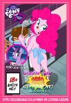 absurd_res casual_nudity english_text equestria_girls female food friendship_is_magic hasbro hi_res human implied_fart implied_scat mammal moon_pearl my_little_pony nude nude_female on_model pinkie_pie_(eg) solo succubi_samus text