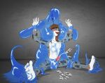 angel_the_succubus anthro big_breasts bodily_fluids breasts canid canine canis crying_laughing cum cumshot domestic_dog dominant dominant_female duo ejaculation feet female femboy forced forced_orgasm fur genital_fluids goo_creature grey_body grey_fur hair head_between_breasts hi_res laugh lewd_dargon long_hair male male/female mammal orgasm restrained_arms restrained_legs spots tears tentacles tickle_fetish tickle_torture tickling tickling_feet tj-45