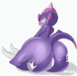  ambiguous_gender anthro big_butt butt butt_grab duo faceless_male facesitting feral hand_on_butt hi_res huge_butt looking_back looking_down male male/male misx nintendo poipole pok&eacute;mon pok&eacute;mon_(species) squish thick_thighs ultra_beast video_games 