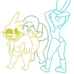  1:1 2d_animation animated anthro avian bonbon_(roommates) cheeky_(roommates) digital_media_(artwork) embarrassed female five_nights_at_freddy&#039;s five_nights_at_freddy&#039;s_2 fourball lagomorph leporid male mammal mike_schmidt no_sound rabbit roommates roommates:motha short_playtime simple_background the_simpsons twerking uncomfortable video_games 