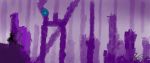  ambiguous_gender desolate dimensional_being fabl3 figurine hi_res humanoid magenta_waterfall portal purple_dimension solo wayward 