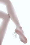  close-up drtally feet highres leg_up no_shoes original pantyhose pov_feet signature soles watermark white_legwear 