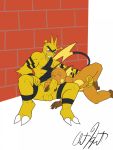  3:4 anthro anthro_on_anthro ball_fondling ball_grab balls bear213 belly black_markings blush comission domestic_cat duo electabuzz erection evil_grin eyes_closed felid feline felis fondling fur genitals hi_res humanoid humanoid_genitalia humanoid_penis looking_at_another looking_at_partner looking_pleasured lying lying_on_wall male male/male mammal markings mouse murid murine nintendo nude open_eyess oral penetration penis penis_grab penis_size_difference pok&eacute;mon pok&eacute;mon_(species) raichu reach_around rodent sex simple_background sitting size_difference smile teeth video_games wall_(disambiguation) yellow_belly yellow_body yellow_fur yellow_skin 