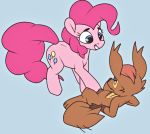  duo equid equine female female/female feral food friendship_is_magic genitals hasbro horse hybrid mammal my_little_pony pinkie_pie_(mlp) pussy rubbing tama-tama unknown_artist 